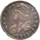 1811 Capped Bust Half Dollar. Small 8. NGC VF25