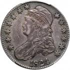 1824 Capped Bust Half Dollar. PCGS EF40