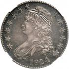 1824/4 Capped Bust Half Dollar. NGC AU50