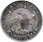 1825 Capped Bust Half Dollar. PCGS EF40 - 2