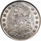 1827 Capped Bust Half Dollar. Square base 2. PCGS AU53