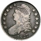 1827 Capped Bust Half Dollar. Square base 2. PCGS VF30