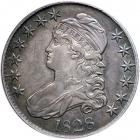 1828 Capped Bust Half Dollar. Curl base, no knob 2. PCGS EF45