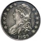 1828 Capped Bust Half Dollar. Square base 2, small 8's, large letters. PCGS VF35