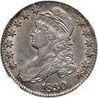 1830 Capped Bust Half Dollar. Large 0. NGC EF45