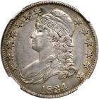 1834 Capped Bust Half Dollar. Large date, small letters. NGC AU53