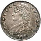 1834 Capped Bust Half Dollar. Large date, small letters. PCGS AU50