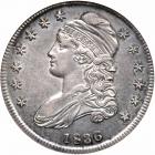 1836 Capped Bust Half Dollar. NGC AU53