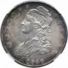 1836 Capped Bust Half Dollar. Lettered edge. NGC AU55