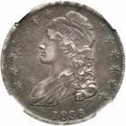 1836 Capped Bust Half Dollar. Lettered edge. NGC AU50