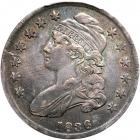 1836 Capped Bust Half Dollar. Lettered edge