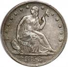 1853 Liberty Seated Half Dollar. Arrows and rays. PCGS EF40