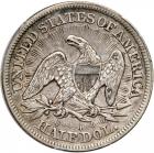 1853 Liberty Seated Half Dollar. Arrows and rays. PCGS EF40 - 2