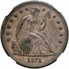 1871 Liberty Seated Dollar. NGC EF40