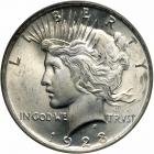 1923 Peace Dollar. PCGS MS65