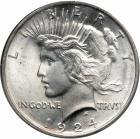 1924 Peace Dollar. PCGS MS65