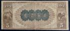 1882, $5 National Bank Note. Brown Back. The Hopewell NB, Hopewell, NJ. Ch. #4254. PMG Choice Fine 15 - 2