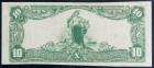 1902, $10 National Bank Note. Plain Back. The First NB, Barnegat, NJ. Ch. #8497. PMG Very Fine 25 - 2