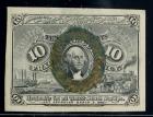 1863, 10¢ Fractional Currency. Second Issue, without surcharges. PCGS New 62