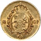 Spain. &frac12; Escudo, 1817GJ (Madrid). VF - 2