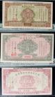 China - Republic. 3-Piece Set of Military Treasury Bonds issued by Ministry of Finance, 1927