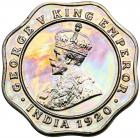 India - British. 4 Annas, 1920 (c). NGC PF63