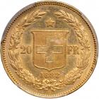 Switzerland. 20 Francs, 1888-B. PCGS MS62 - 2