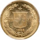 Switzerland. 20 Francs, 1886. PCGS MS63 - 2