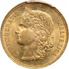 Switzerland. 20 Francs, 1894-B. PCGS MS63