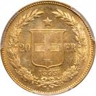 Switzerland. 20 Francs, 1895-B. PCGS MS63 - 2