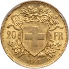 Switzerland. 20 Francs, 1898-B. PCGS MS64 - 2