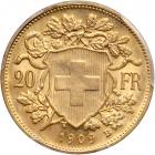 Switzerland. 20 Francs, 1909-B. PCGS MS65 - 2