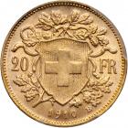 Switzerland. 20 Francs, 1910-B. PCGS MS66 - 2