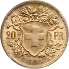 Switzerland. 20 Francs, 1911-B. PCGS MS65 - 2