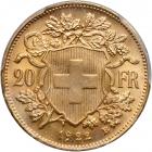 Switzerland. 20 Francs, 1922-B. PCGS MS65 - 2