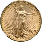 1910-D $20 St. Gaudens. NGC MS64