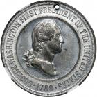 1889 Washington Inauguration Centennial Medal. D-49A, Taking the Oath of Office