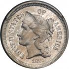 1873 Nickel Three Cents. Closed 3. PCGS PF65