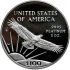 1997 $100 (1 Oz) proof Platinum American Eagle - 2