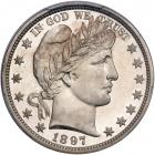 1897 Barber Half Dollar. PCGS PF66