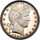 1893 Barber Quarter Dollar. PCGS PF66