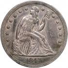 1847 Liberty Seated Dollar. PCGS AU50