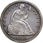 1850-O Liberty Seated Dollar. PCGS AU50