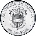 Panama. Platinum 150 Balboas, 1976. BU - 2