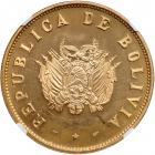 Bolivia. 35 Gramos (50 Bolivianos), 1952. NGC MS66 - 2