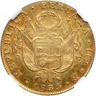 Peru. 8 Escudos, 1835 -B (Cuzco). NGC AU55 - 2