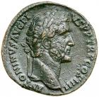 Antoninus Pius. Æ Sestertius (26.0 g), AD 138-161. VF