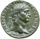 Trajan. Æ Sestertius (25.7 g), AD 98-117. VF