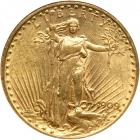 1909/8 $20 St. Gaudens. NGC AU58