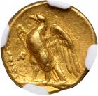 Calabria, Taras (Tarentum), ca. 280 BC Gold ¼ Stater (2.14 g) - 2